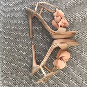 Badgley Mischka Sandal Platform Heels Blush sz 8